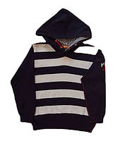 В'язана толстовка з капюшоном для хлопчика Dr.Kid 502-280 синя 110-128