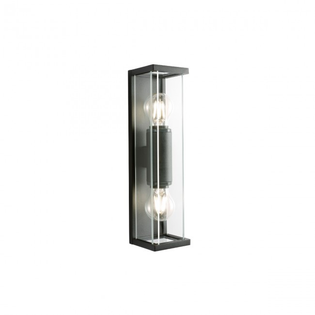 Бра вуличне VITRA AP E27 2X15W IP54 BK (5.1.1) Redo 9105