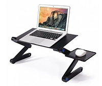 Подставка столик для ноутбука с кулером Laptop Table T8 Портативная подставка для ноутбука с охлаждением