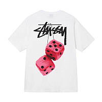 Футболка белая LOYS Stussy DICED - PINK XS