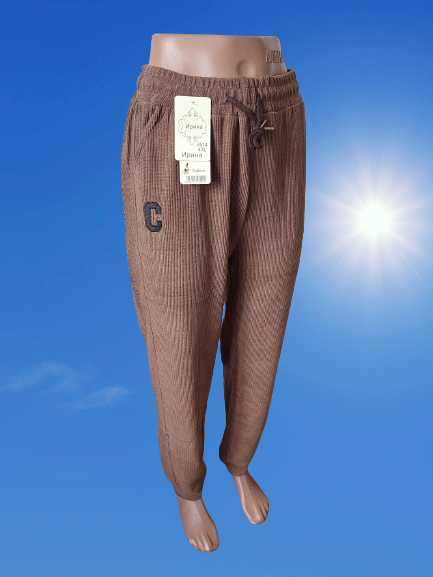 Штани жіночі спортивні вельвет №8514/13 р.XL-44, р.2XL-46,р.3XL - р.48. Від 3шт по 123грн