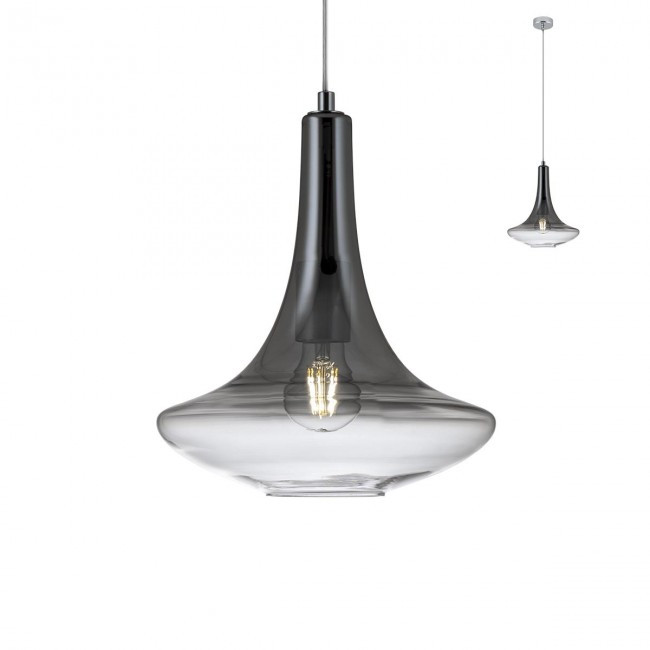 Підвісний світильник Redo DECANTER SU 1X42W E27 D265 SMOKY GREY SHADOW (5.1.1) 01-1623
