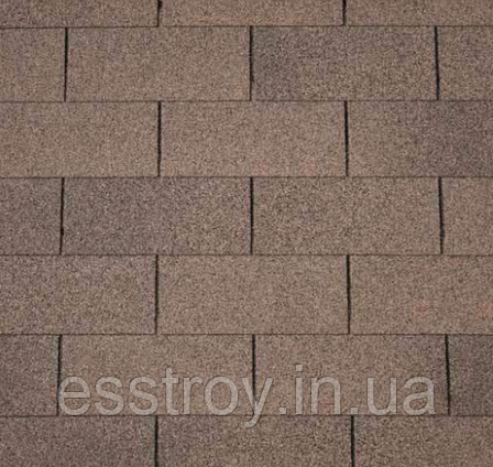 Бітумна черепиця IKO, модель Number One 3Tab (07) Dual Brown, фото 1