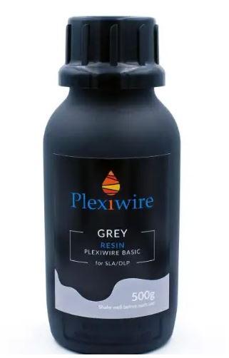 Фотополімерна смола Plexiwire Basic rigid (Grey / 0.5 кг), фото 1