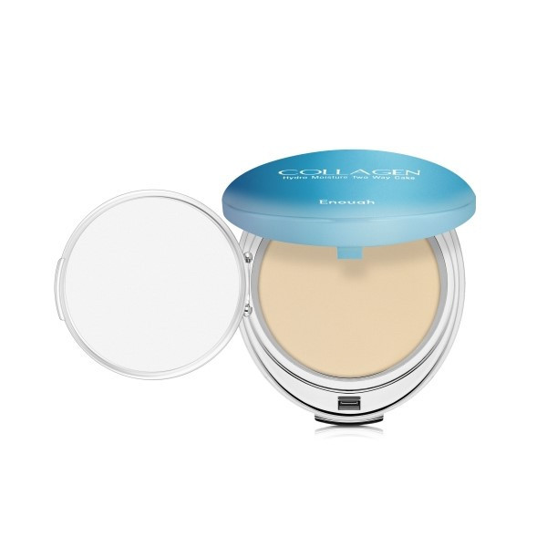 Колагенова пудра для обличчя + змінний блок ENOUGH Collagen Hydro Moisture Two Way Cake SPF25 PA++ (Тон: #13) 26g