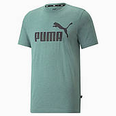Футболка спортивна чоловіча Puma Essentials Heather 586736 50 (бірюзовий колір, тренувальна, бренд пума)