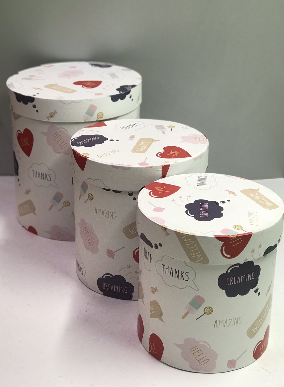 Коробка матрьошка середня висока з кришкою (кольоровий папір), фото 1