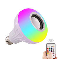 Светодиодная лампа RGB с колонкой Smart Bluetooth Music Bubble E27