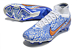 Бутси Nike Air Zoom Mercurial Superfly 9 Elite FG CR7 white/blue, фото 3