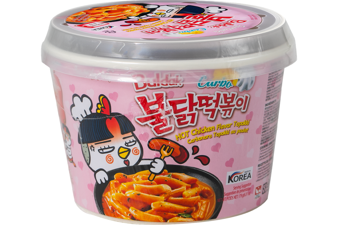 Токпокі Buldak HOT Chiken Carbonara  Flavor SAMYANG 185 г