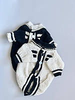 Кардиган для собак Одягни собаку Chanel білий L (С- 32 см,Г- 46 см)