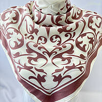 Весенний хлопковый платок с классическим узором. Элегантный турецкий платок из натурального хлопка