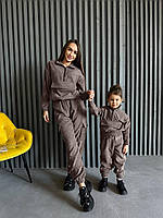 Вельветовий дитячий костюм для дівчинки 021 моко 104