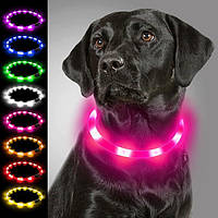 Светодиодный ошейник для собак USB Rechargeable Collar - LED High Visible