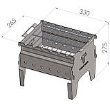 Мангал REMY на 6 шампурів + решітка-гриль, фото 9