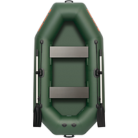 Надувний човен Колібрі К 240 (зелений, сумка, сидіння, весла, насос),Kolibri K-240
