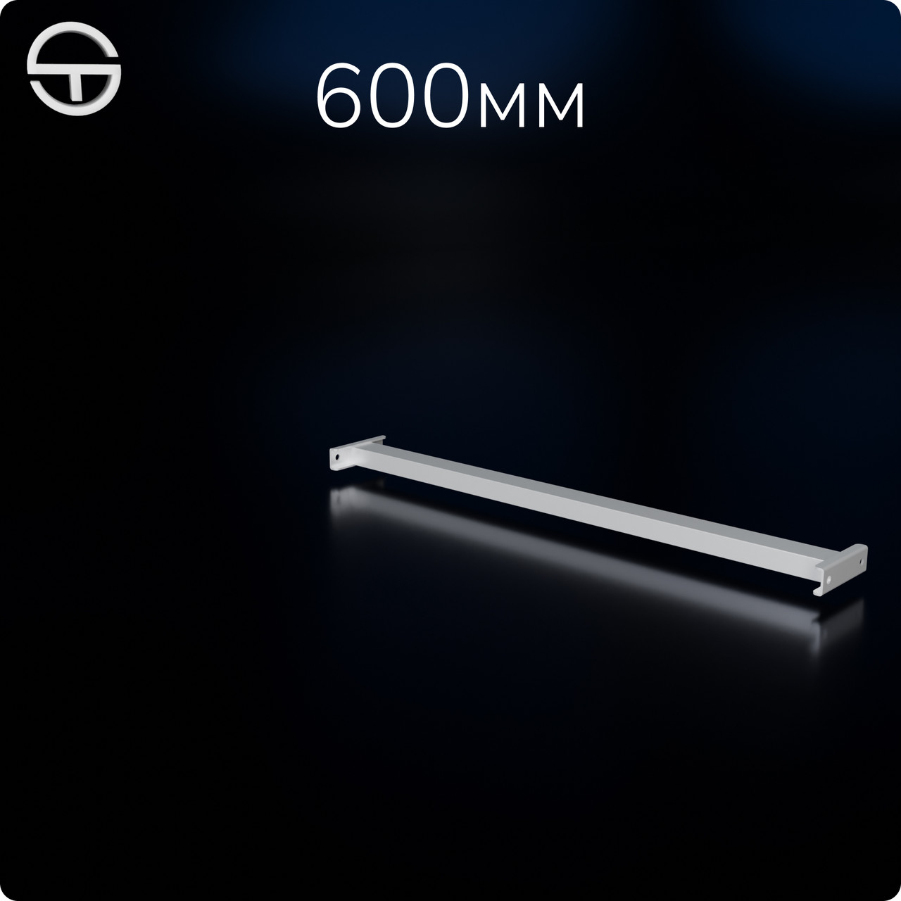 Перемичка посилена L 600мм, 30*20*0,8мм, біла