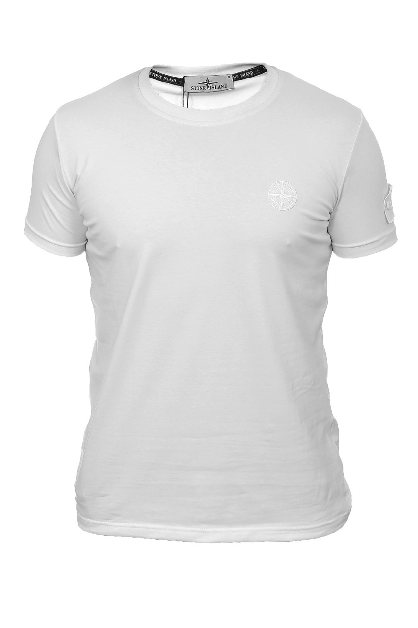 Футболка чоловіча Stone Island 24-Y-249700 біла 2XL