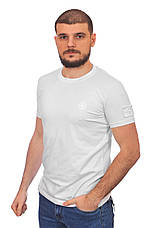 Футболка чоловіча Stone Island 24-Y-249700 біла 2XL, фото 4