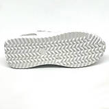 Жіночі шкіряні кросівки білого кольору на шнурівці Sergio Billini 10405-219/2 розмір 36, фото 9
