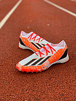 Сороконожки Adidas X Speedportal.1 IC оранжевые Адидас спидпортал Футбольная обувь футзалки белого цвета 40