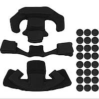 Противоударные подушки для шлема, каски FAST Mich (helmet-pad-black) с эффектом памяти цвет Black черный