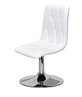 Стілець поворотний Melvin Fred CH-Base, на хромованому круглому диску Ø410 мм із регулюванням висоти, фото 9