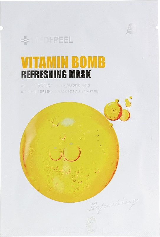 Тонизирующая тканевая маска - Medi-Peel Vitamin Bomb Refreshing Mas Medi-Peel 25 мл - фото 1 - id-p2177733123