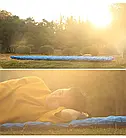 Матрац туристичний надувний із подушкою і вбудованим насосом 190x60x5 см, фото 3