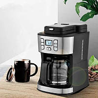 Кофемашина для зернового кофе RAF 110 компактная кофеварка электрическая 1000 W для приготовления кофе дома