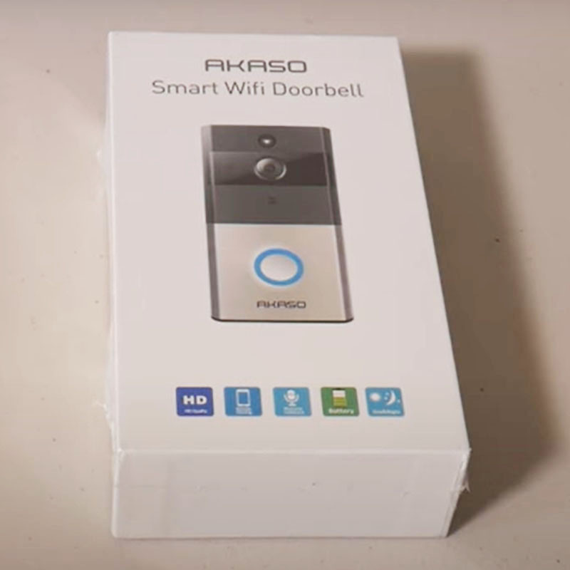 Беспроводной домофон AKASO умный дверной видеозвонок с записью Smart WiFi вызывная панель с датчиком движения - фото 2 - id-p2177734895