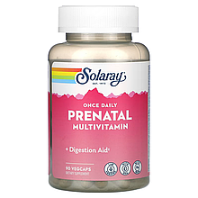 Пренатальні вітаміни для вагітних, 90 вегетеріанських капсул Solaray