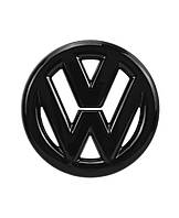 Емблема значок на кермо Volkswagen 40 мм чорний глянець