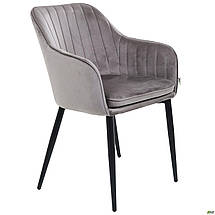 Крісло Paula-C вельвет тепло сірий TM AMF, фото 2