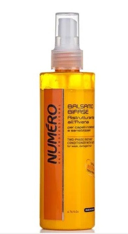 Двофазний бальзам для волосся Brelil Numero Conditioner з екстрактом вівса, 200 мл, фото 1