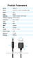 Кабель питания и зарядки USB для DC 3.5mm Vention Barrel Jack (DC 3.5*1.35 mm, 1m, 2A). Black, фото 3