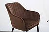 Крісло Paula-C вельвет шоколад TM AMF, фото 7