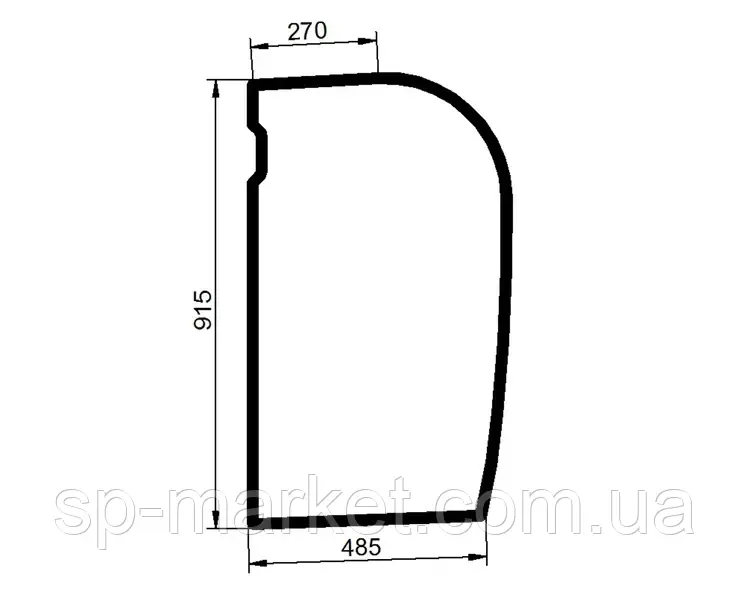 Скло JCB 8026CTS 827/80410, фото 1