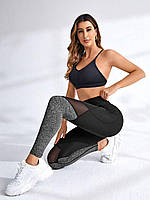 Стильные женские фитнес лосины для йоги и тренировок Спортивные леггинсы с высокой посадкой для зала и бега L