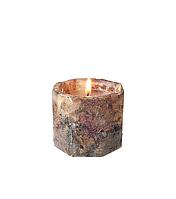 Ботаническая 8мигранная свеча с миксом сухоцветов, 5*5,5 см, с ароматом, 15 часов горения