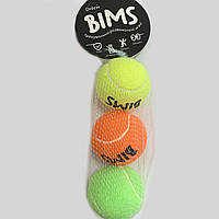 Набор тренировочно-развлекательных теннисных мячей, BIMS (желтый, зеленый, оранжевый)