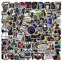 Стікерпак вінілові наліпки CALL OF DUTY кол оф дьюти стікери 50 шт