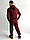 Спортивний костюм чоловічий бордовий худі та штани трьохнитка ATTEKS - 01311, фото 4