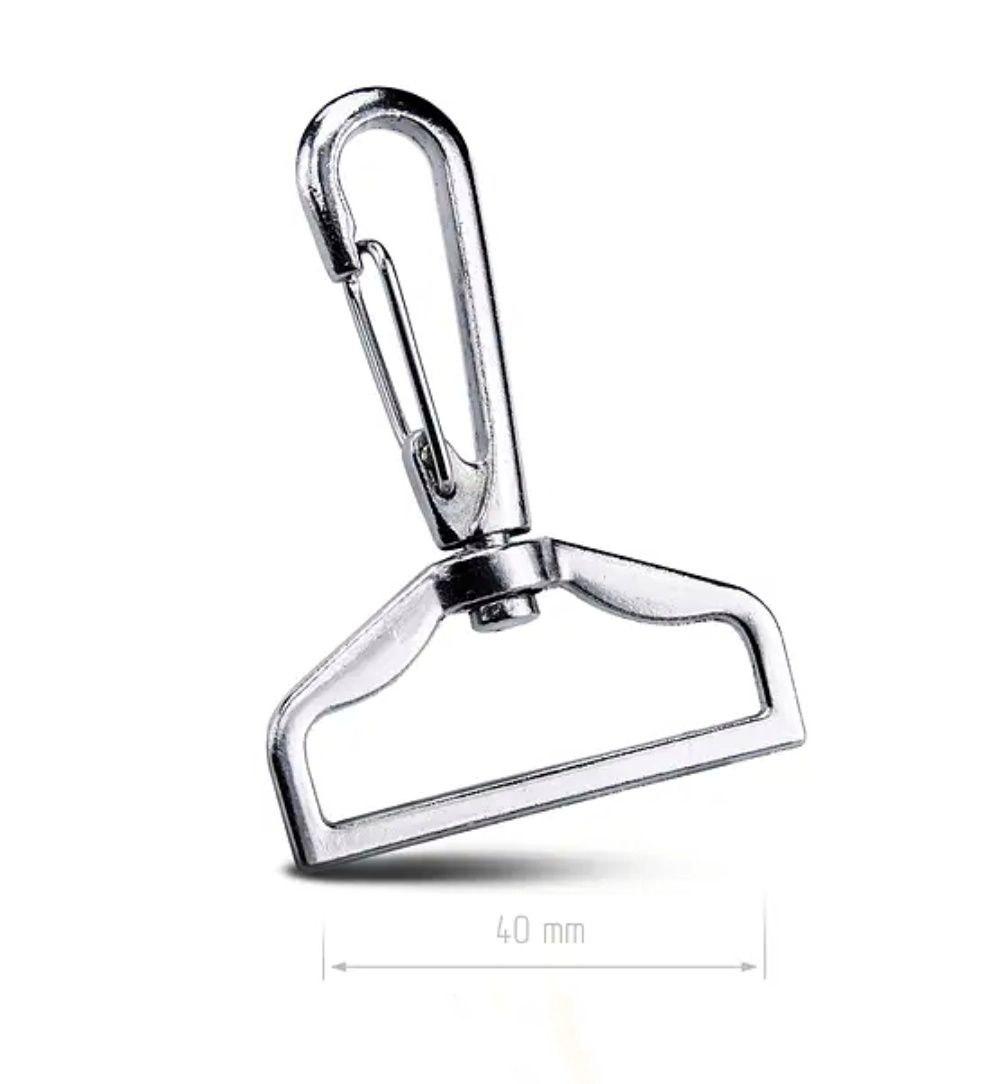 Карабін 40мм литий 4035 (11гр) Нікель