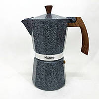 Гейзерна кавоварка Magio MG-1012, кавоварка для дому, турка гейзерна для кави, кавник гейзерний