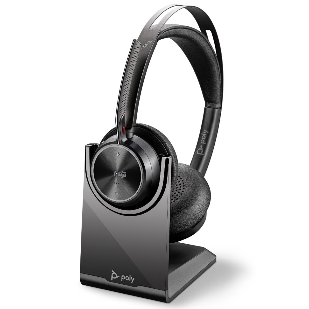 Poly Гарнітура комп'ютерна стерео On-ear Voyager Focus 2-M з підставкою для заряджання, USB-A, Bluetooth,