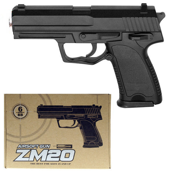 Игрушечный пистолет ZM20 пульки 6 мм pr - фото 3 - id-p2177760520