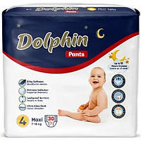 Подгузники-трусики детские Dolphin 4 maxi (7-18 кг), 30 шт