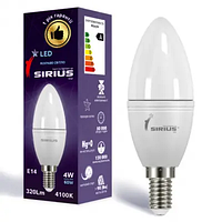 Лампа Sirius LED G C37 6W 3000K E14 1-LS-3201