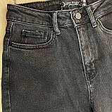 Джинси Zeo МОМ жіночі стрейч вільні 24 темно-сірі, фото 4